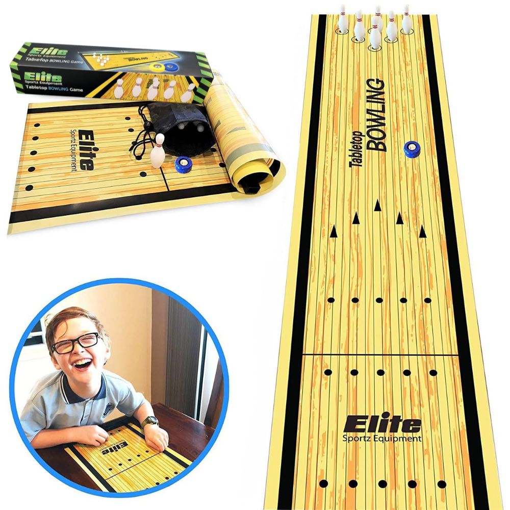 Tisch-Curling- und Shuffleboard-Spiel – Tragbares Familienspiel für Kinder und Erwachsene