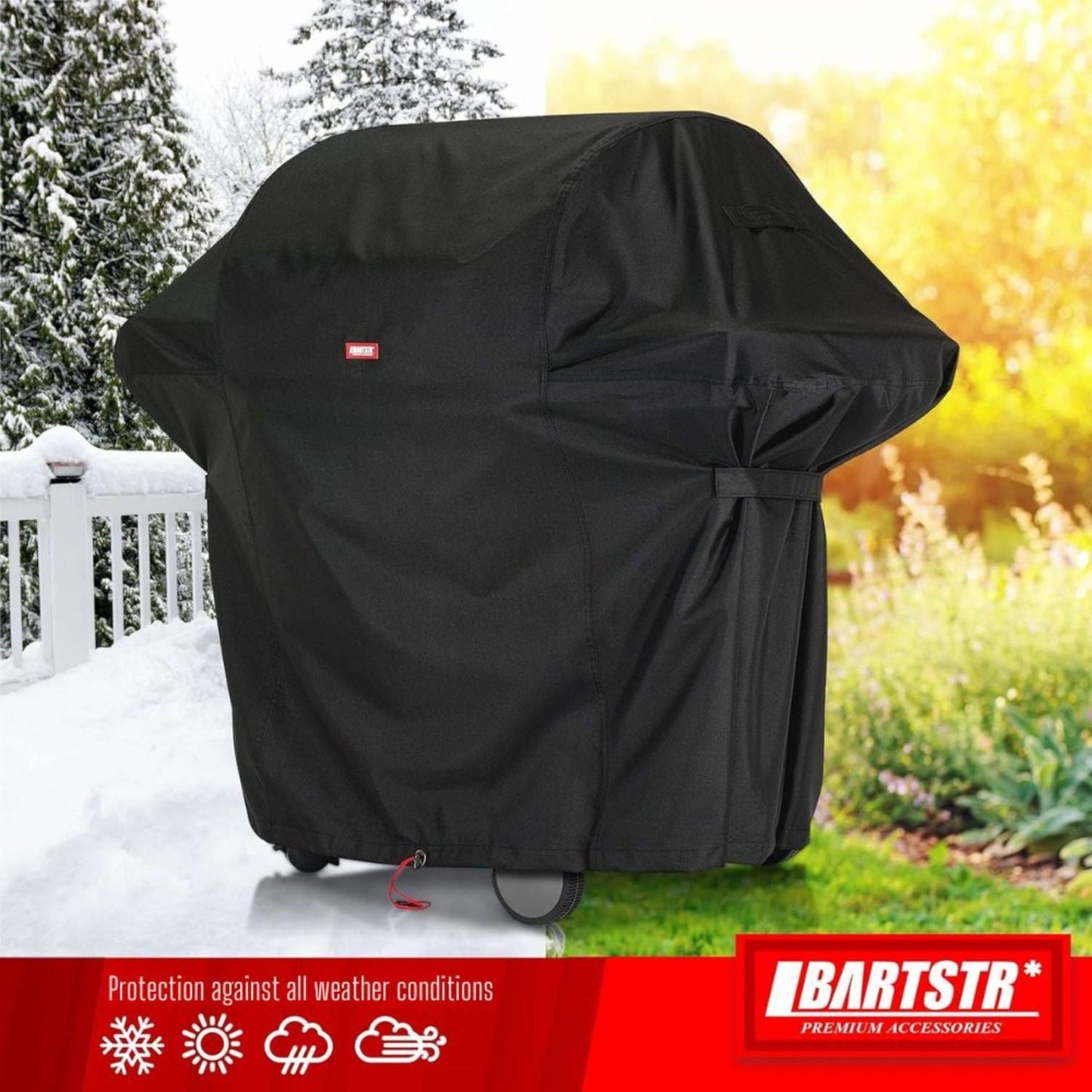 Bartstr XXL Vízálló Grill Takaróponyva – 229x160 cm, UV-álló Gázgrill Védőhuzat