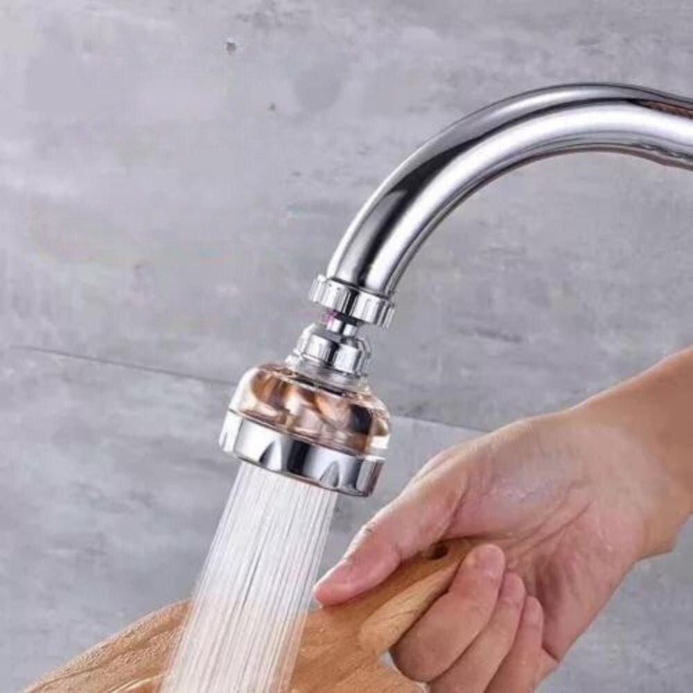 Blux Turbo-Ventilator Wasser-sparender Wasserhahnaufsatz – 360° drehbarer Hochdruck-Strahlregler