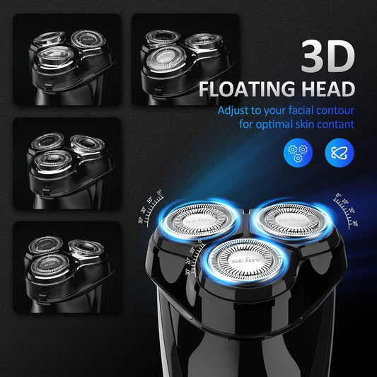 Elektryczna golarka i trymer do brody Blackstone 3 z nożem 3D - ładowanie USB-C, wodoodporna