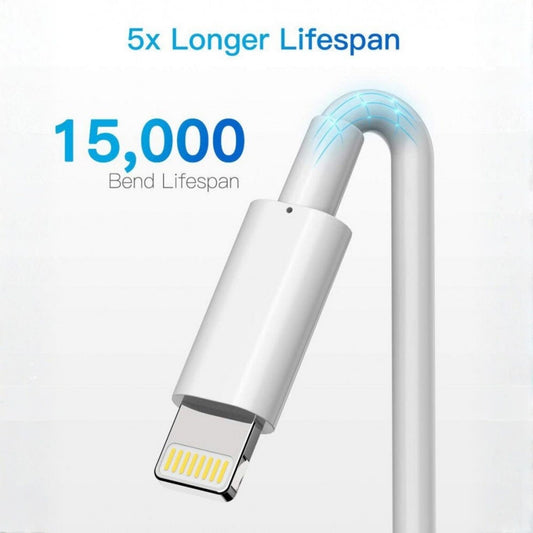 iPhone Set Punjača (5 kom) - Lightning Kabel i Adapter, Bijeli