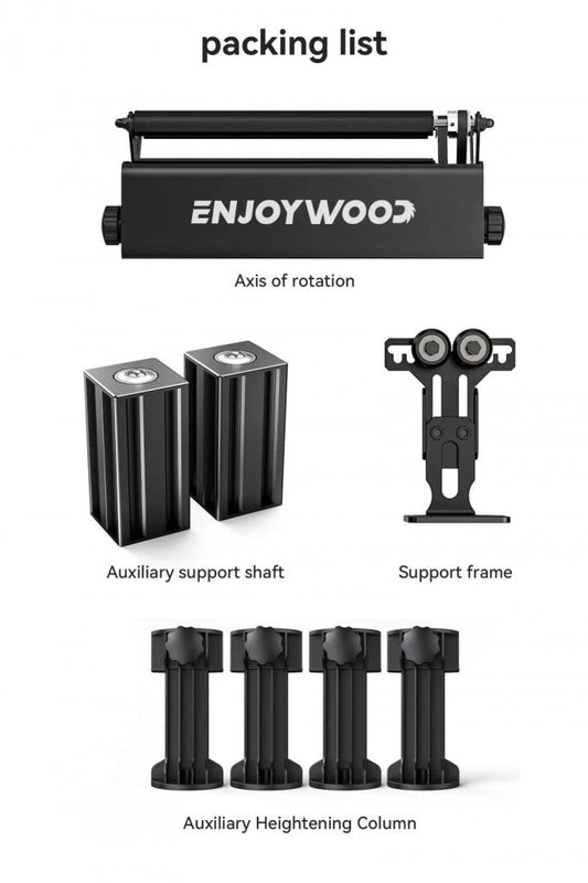 ENJOYWOOD R3 PRO Forgótengely Lézervágáshoz, Hengeres Tárgyak Gravírozására - BShopy