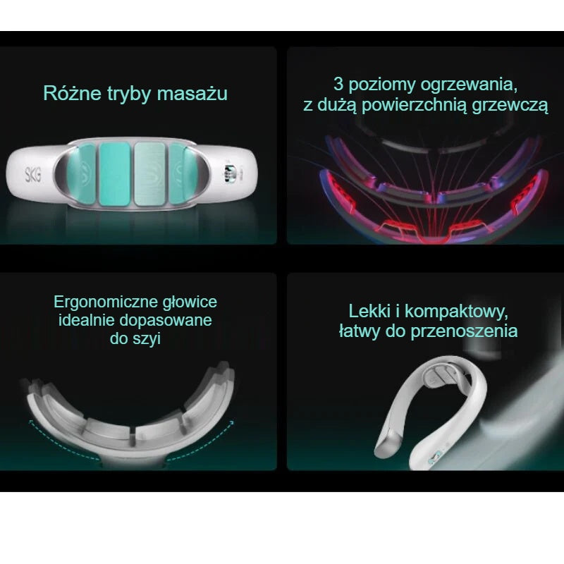 Funkcje masażera karku: tryby masażu, ogrzewanie, ergonomiczne głowice