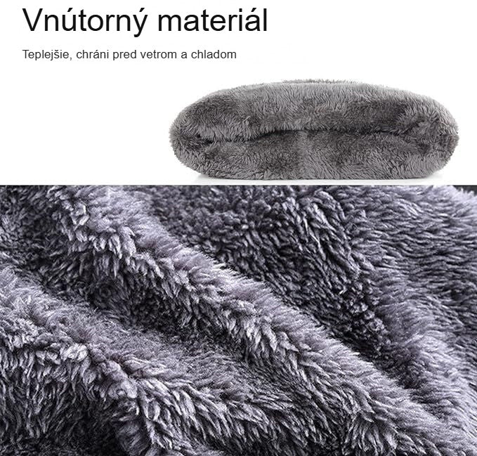 Materiál flísovej podšívky zblízka