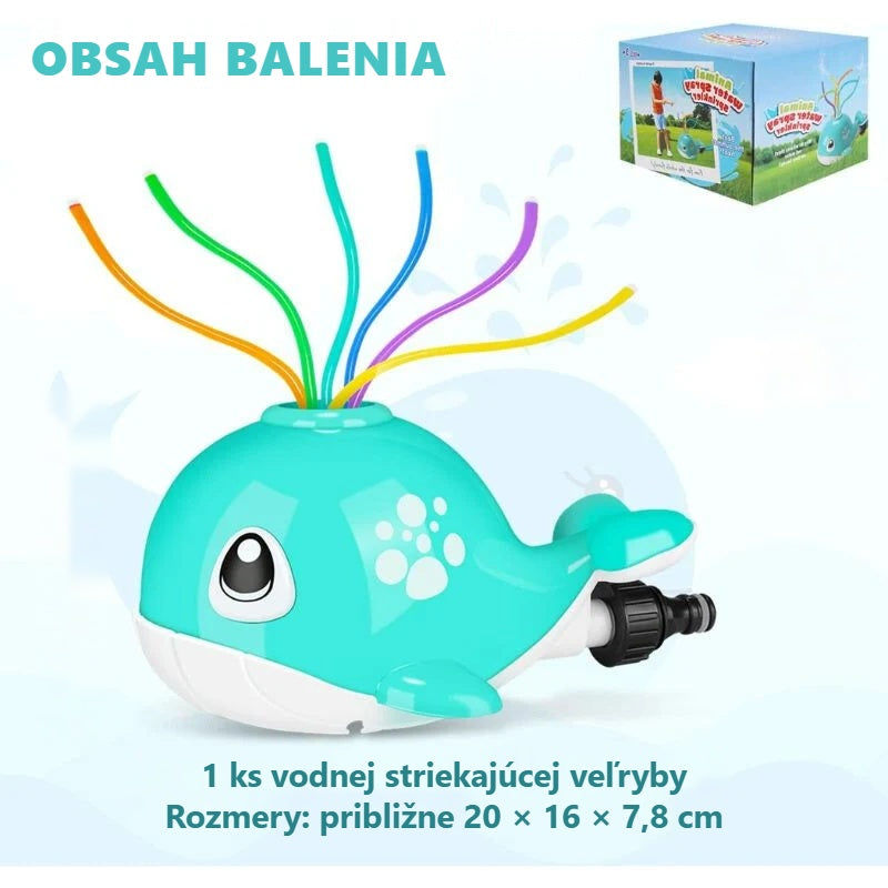 Striekajúca veľryba s obsahom balenia a rozmermi