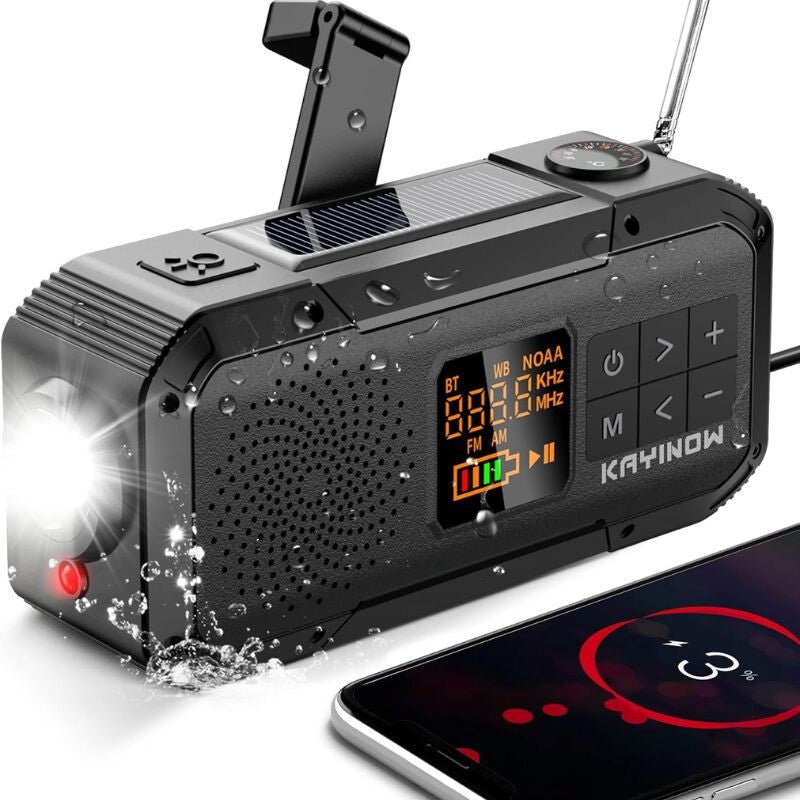 Multifunktionales Radio – Bluetooth, Powerbank und Notlicht