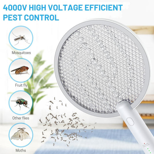 PALONE Elektrický lapač komárů a much – 2 ks, USB-C dobíjecí UV lapač hmyzu, 3000 V, 1200 mAh