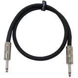 Cablu boxe jack-jack 6,35 mm, 12AWG – tată-tată, înveliș gros din cauciuc, anti-încâlcire, GLS Audio