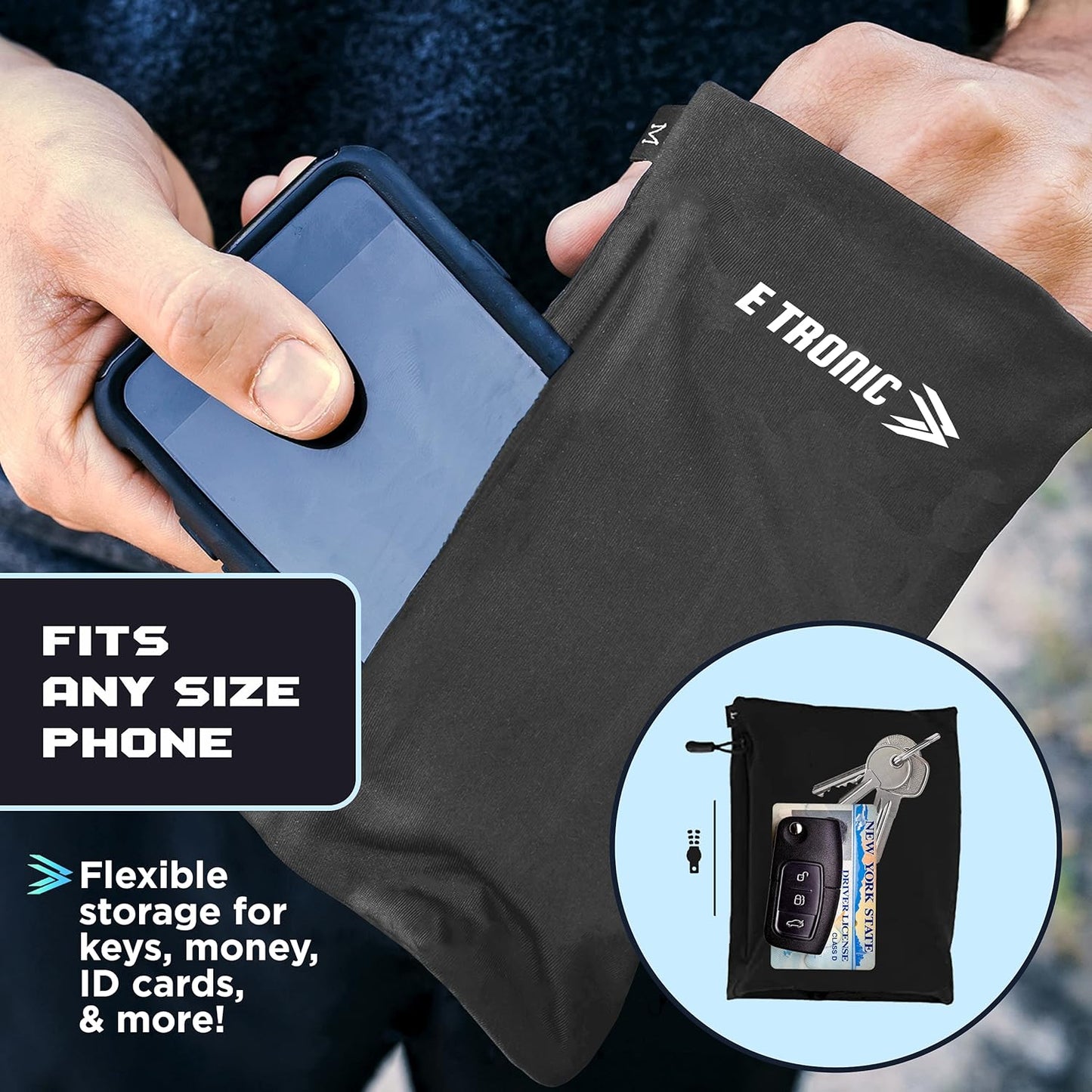 Flexibles Sportarmband und Handyhalter – Universelle Laufhülle fürs Handgelenk