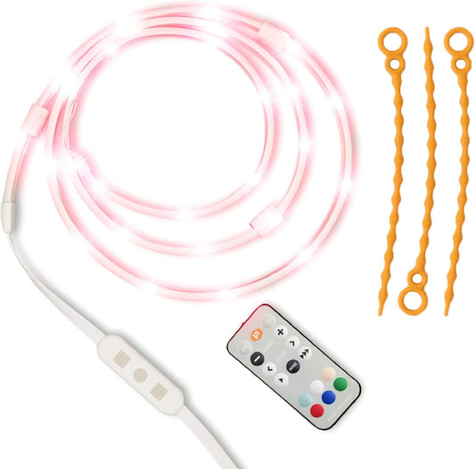 Luminoodle Color RGB Bandă LED Portabilă – Iluminare Exterioară Rezistentă la Apă cu Telecomandă