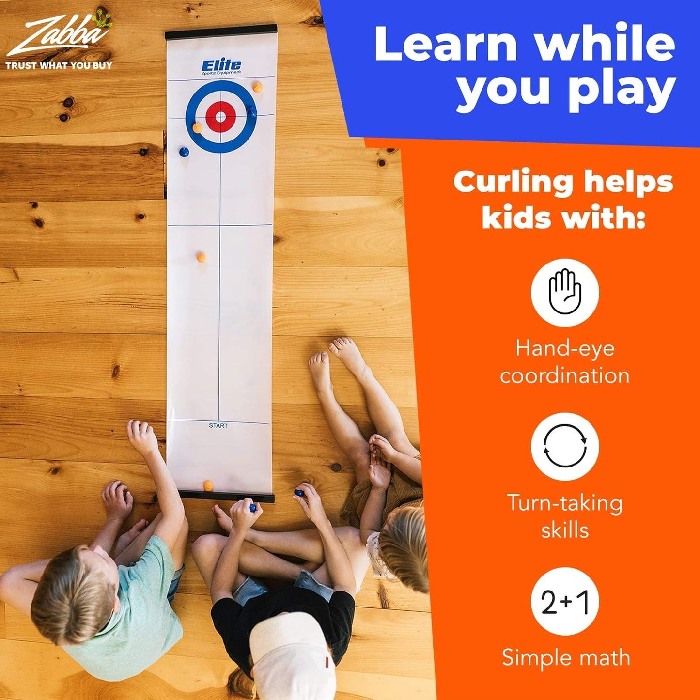 Tisch-Curling- und Shuffleboard-Spiel – Tragbares Familienspiel für Kinder und Erwachsene