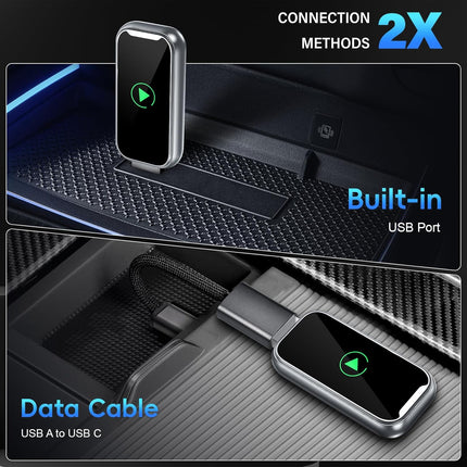 2 az 1-ben Wireless CarPlay és Android Auto Adapter – Vezeték nélküli autós kapcsolat egyszerűen