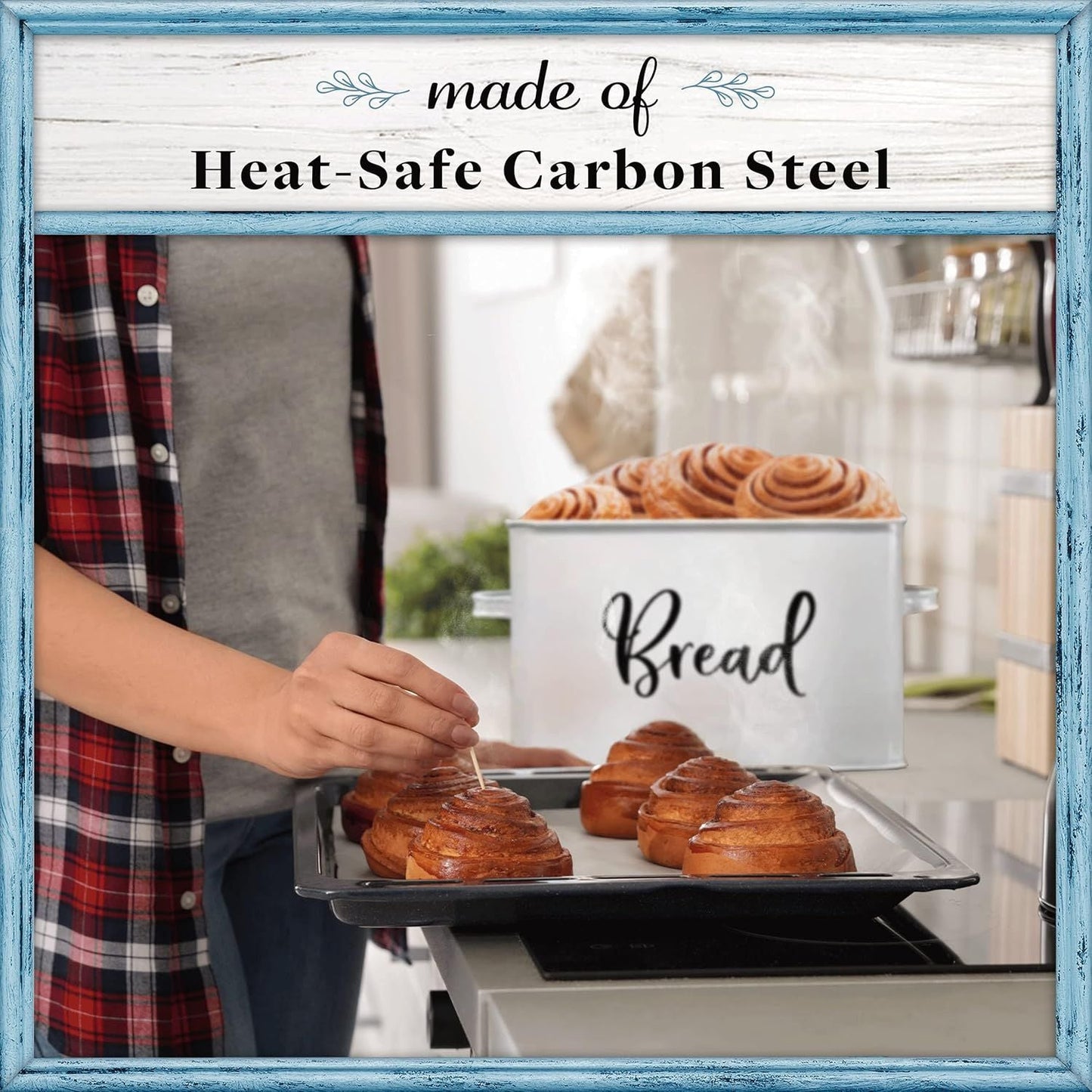 Metall-Brotkasten mit Deckel – Moderner Brotkasten zur Frischhaltung
