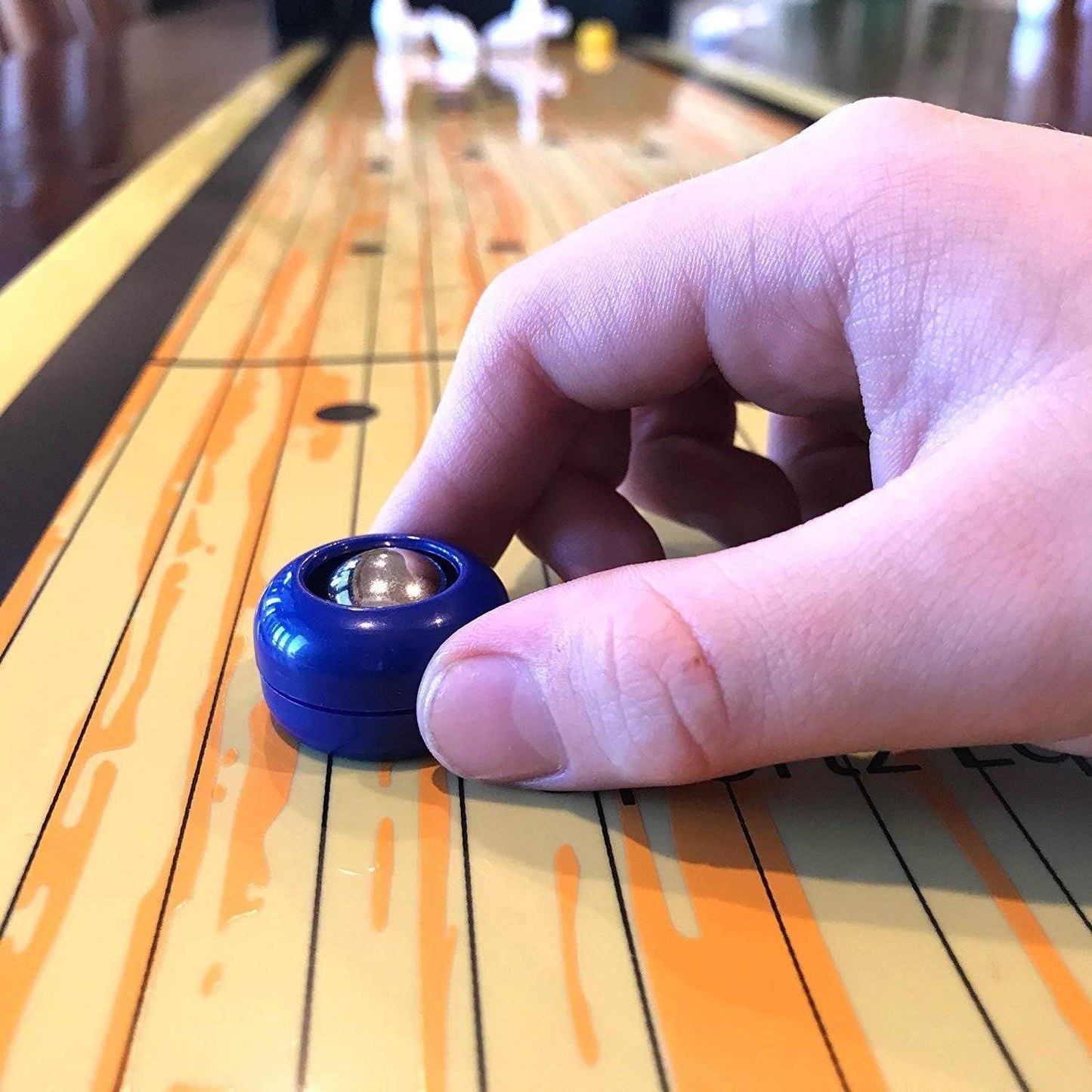 Tisch-Bowling-Spiel – Tragbares Familienspiel für Kinder und Erwachsene mit extra großer Spielfläche