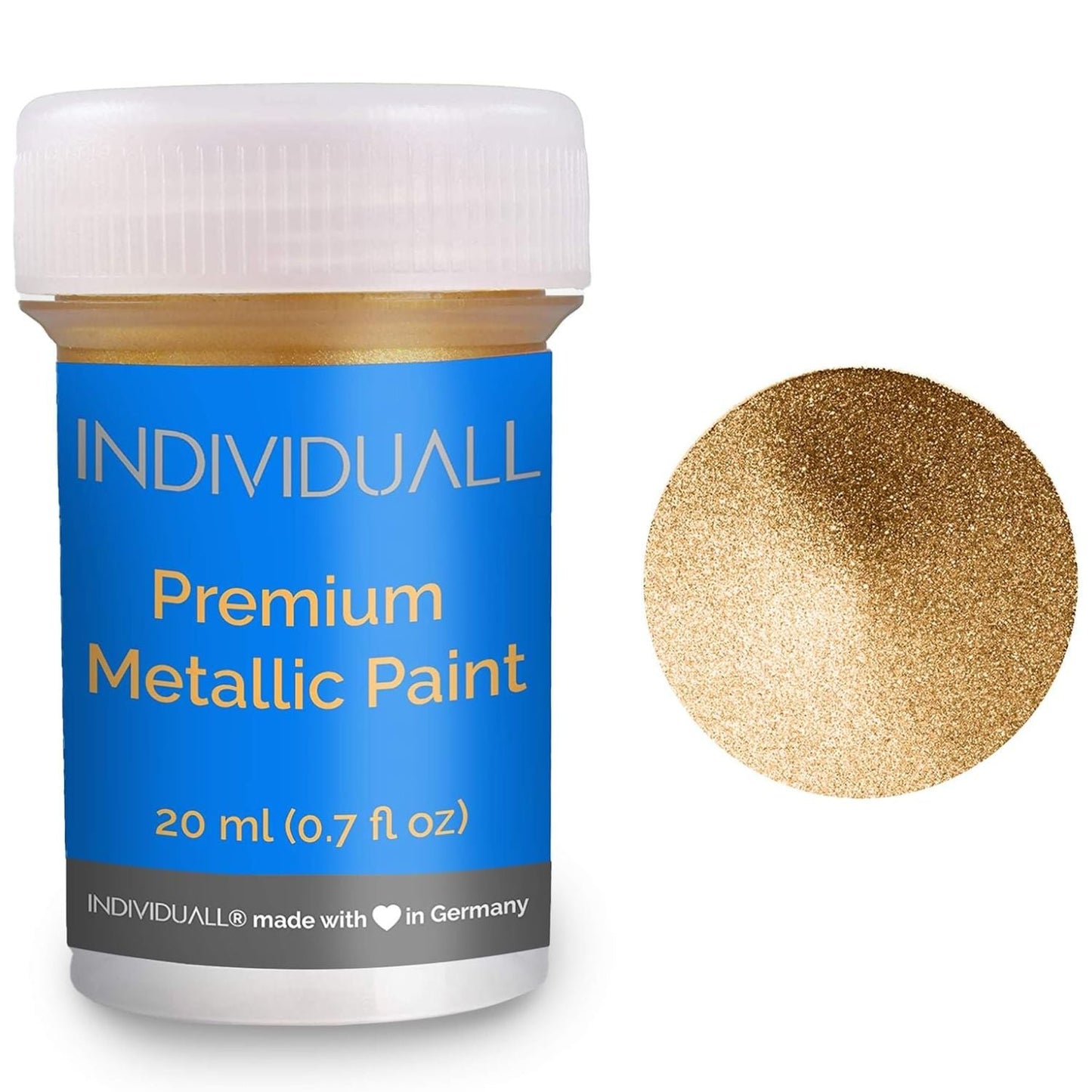 Metallisches Acrylfarben-Set (8x20 ml) – Metallic-Farben für Holz, Metall, Glas und Leinwand