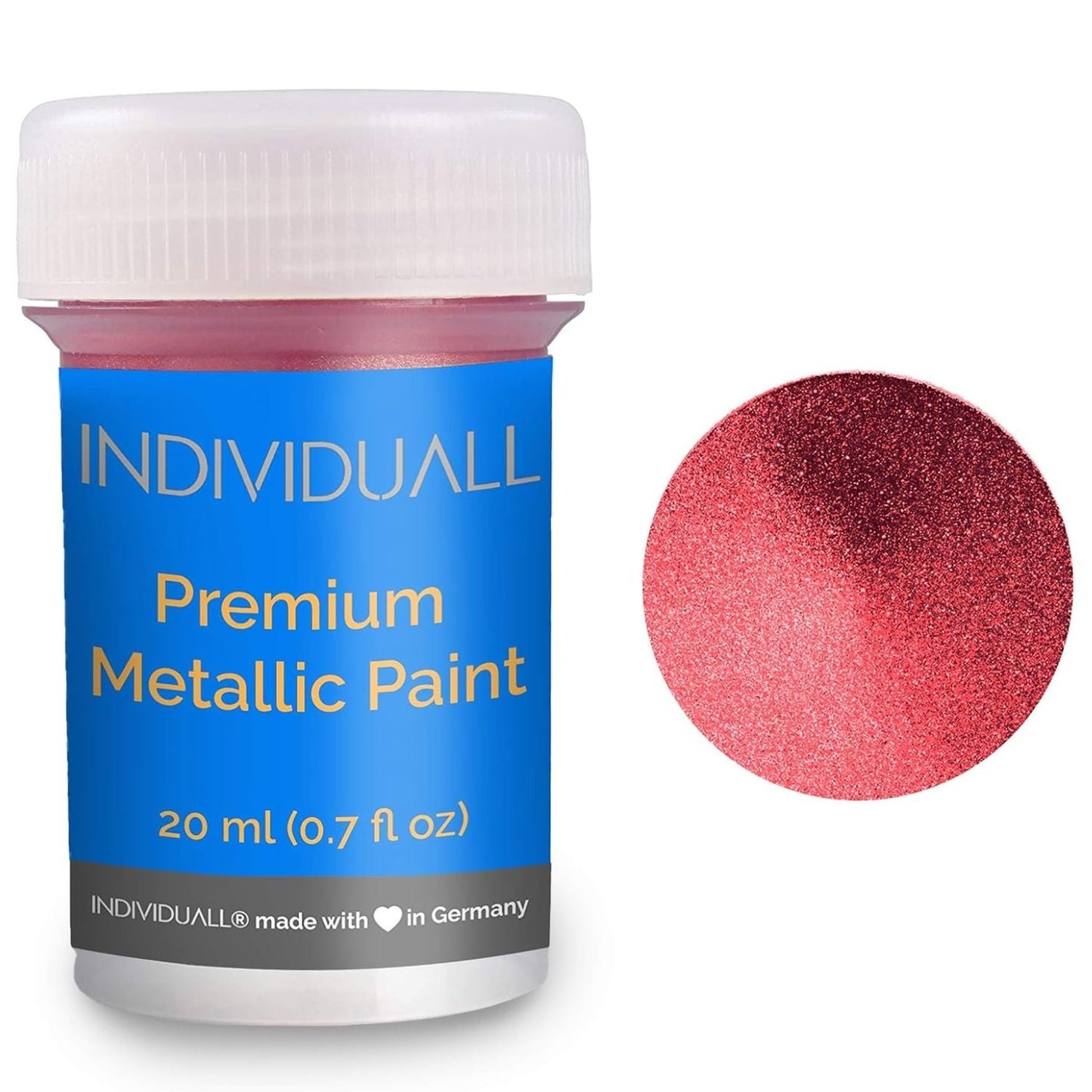Metallisches Acrylfarben-Set (8x20 ml) – Metallic-Farben für Holz, Metall, Glas und Leinwand