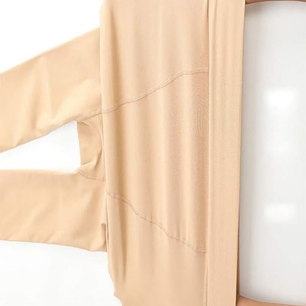 Yulaixuan Damen Fußlose Strumpfhose, 3 Stück (Hautfarbe)