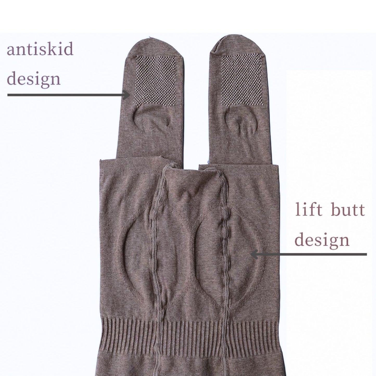 Yulaxiuan Damenstrumpfhose - 2 Stück Set, Beige und Grau, Dick und Bequem (120 DEN)
