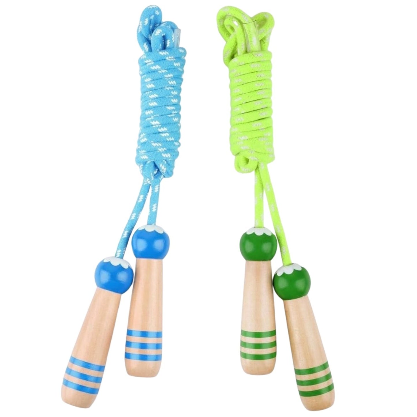 Hianjoo Kinder Springseil 2er-Set (Blau-Grün)