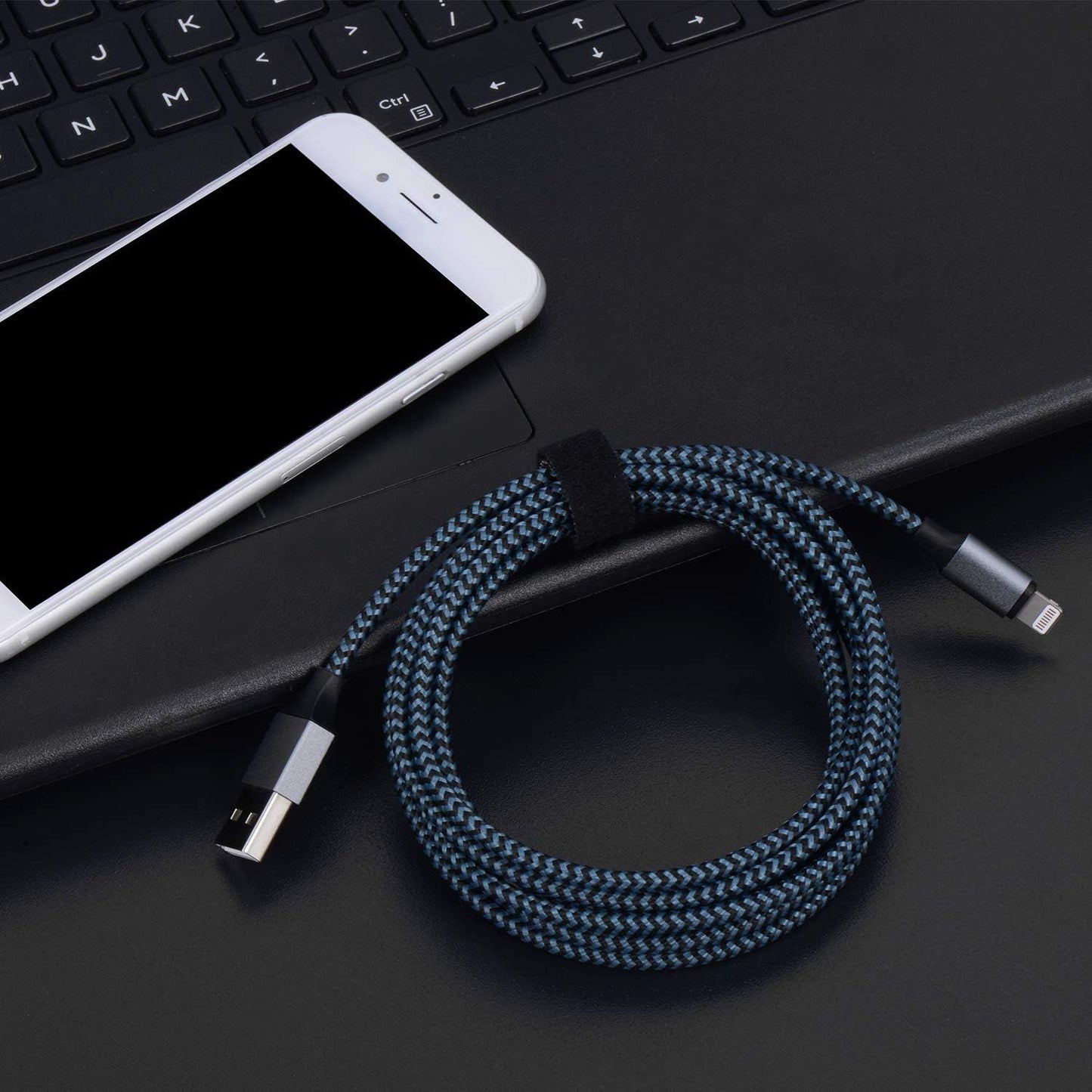 Apple MFi Zertifizierter iPhone Ladegerät - Weißes Lightning Kabel Set (1 m, 3×2 m, 3 m) Schnellladung