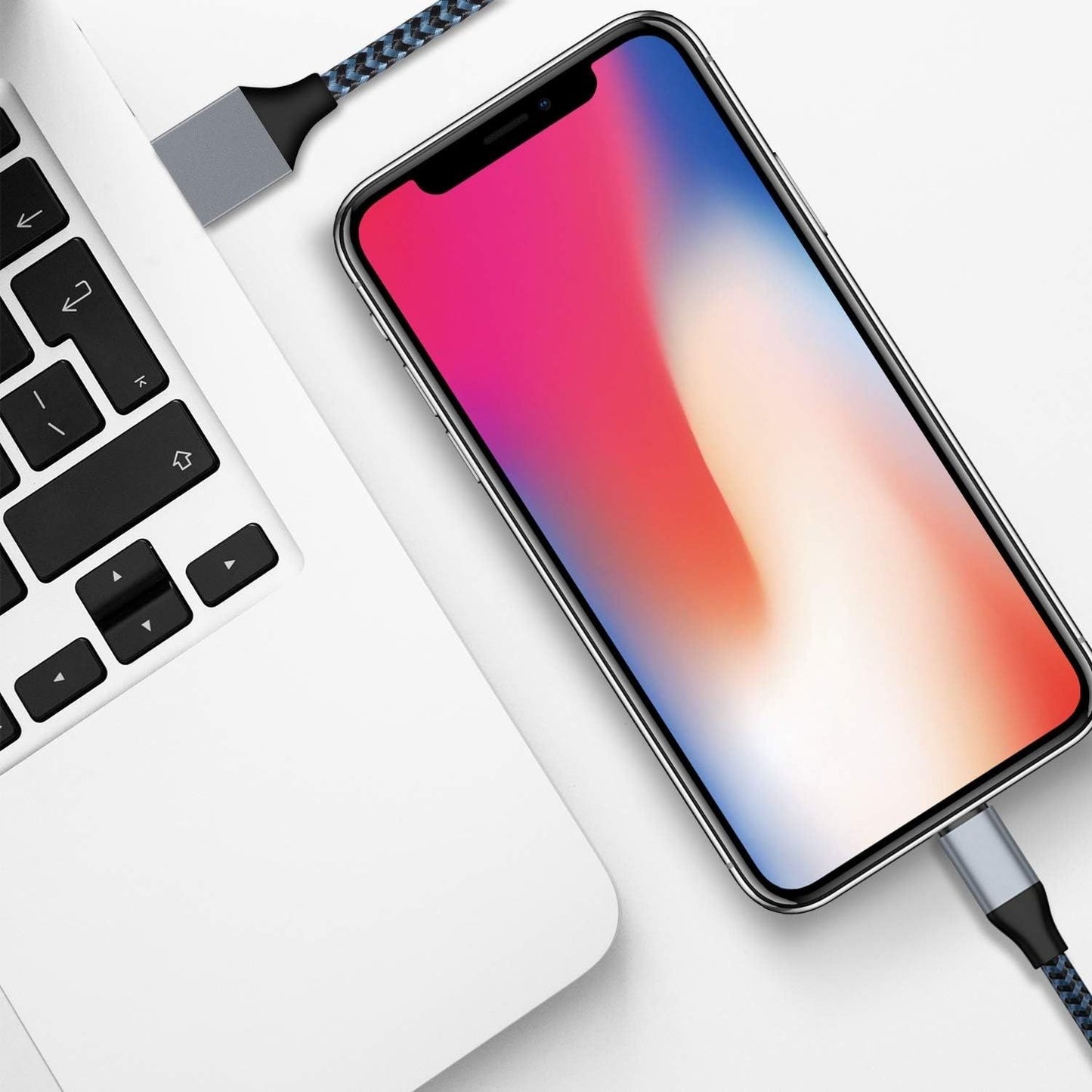 Apple MFi Zertifizierter iPhone Ladegerät - Weißes Lightning Kabel Set (1 m, 3×2 m, 3 m) Schnellladung