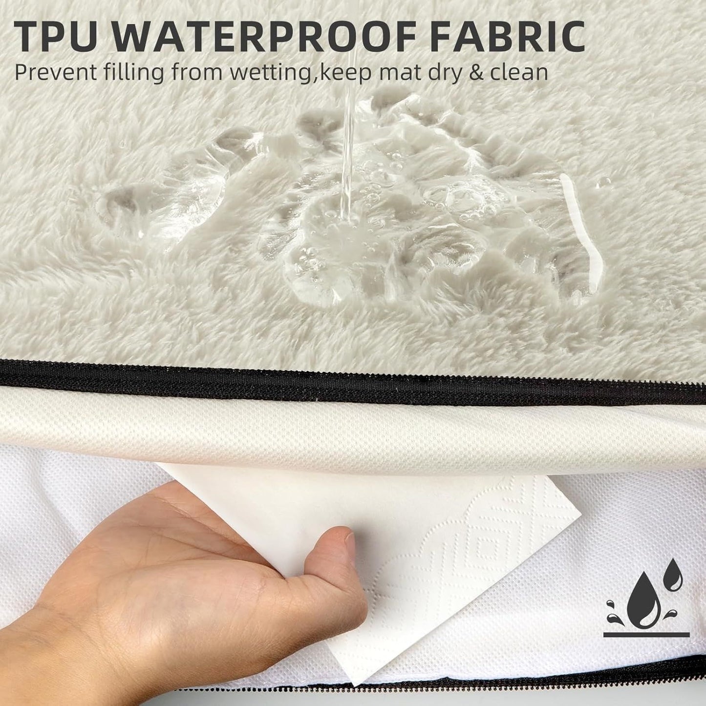 MoraPets Wasserdichtes Hundekissen, Hundebett-Matratze
