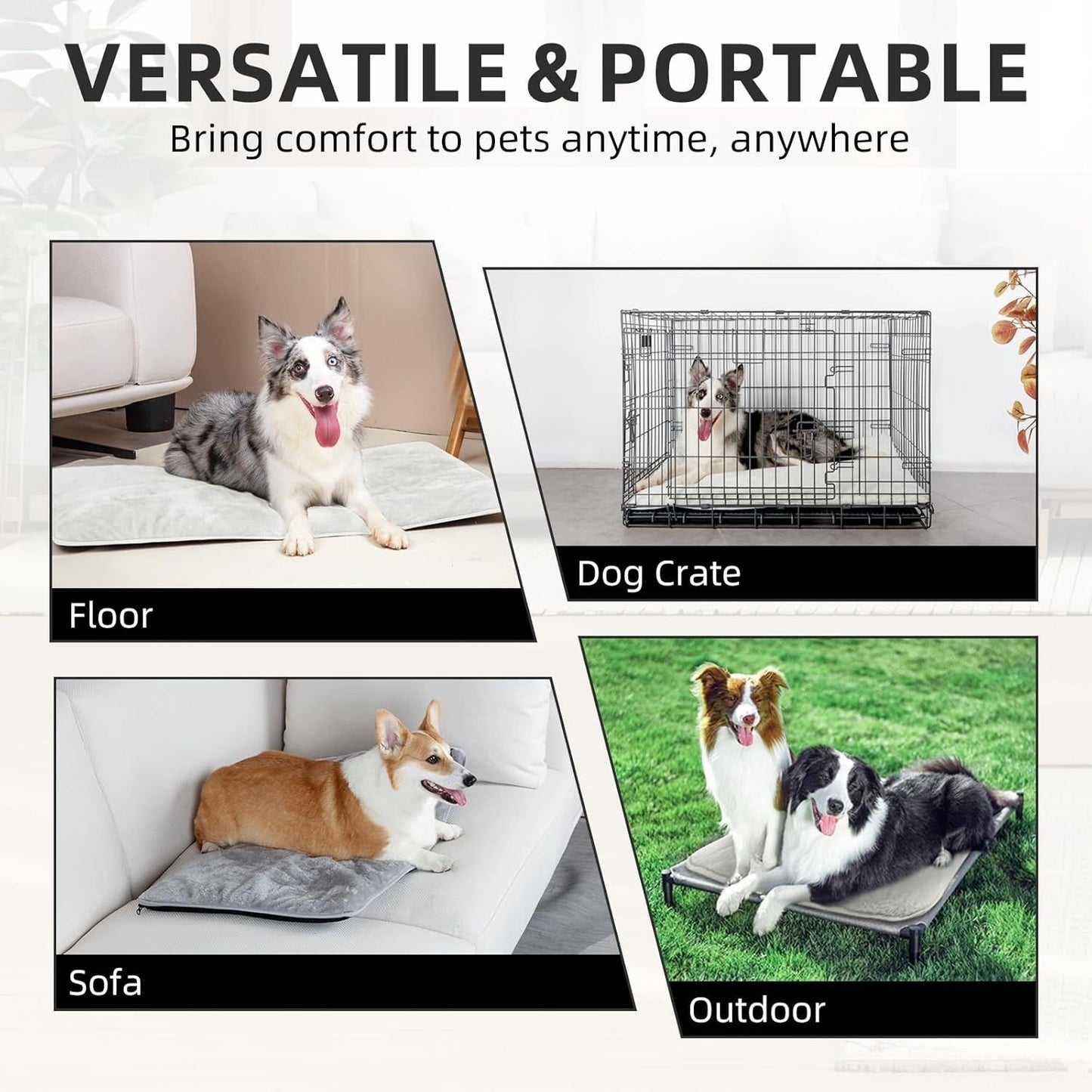MoraPets Wasserdichtes Hundekissen, Hundebett-Matratze