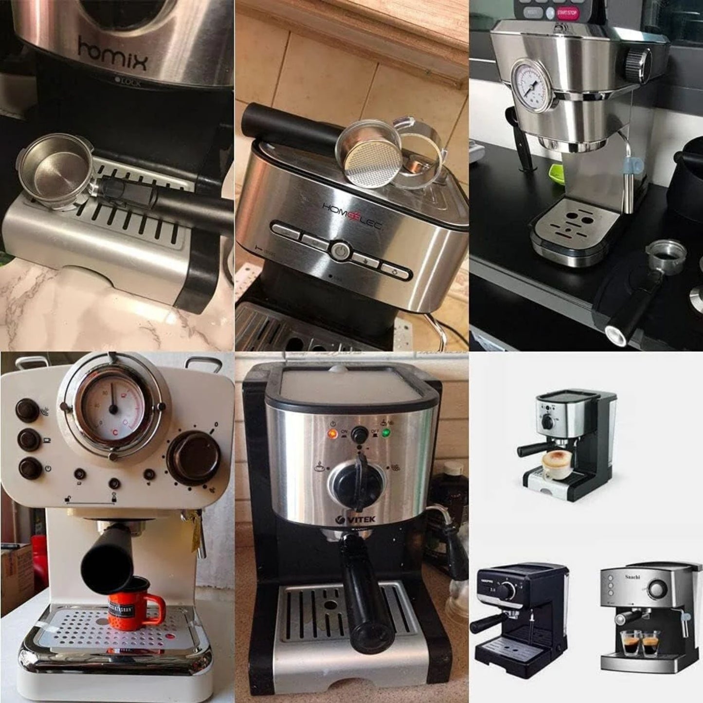 NEOUZA Wiederverwendbarer Kaffeefilter – Edelstahlfilter für Espresso und Kaffeemaschine