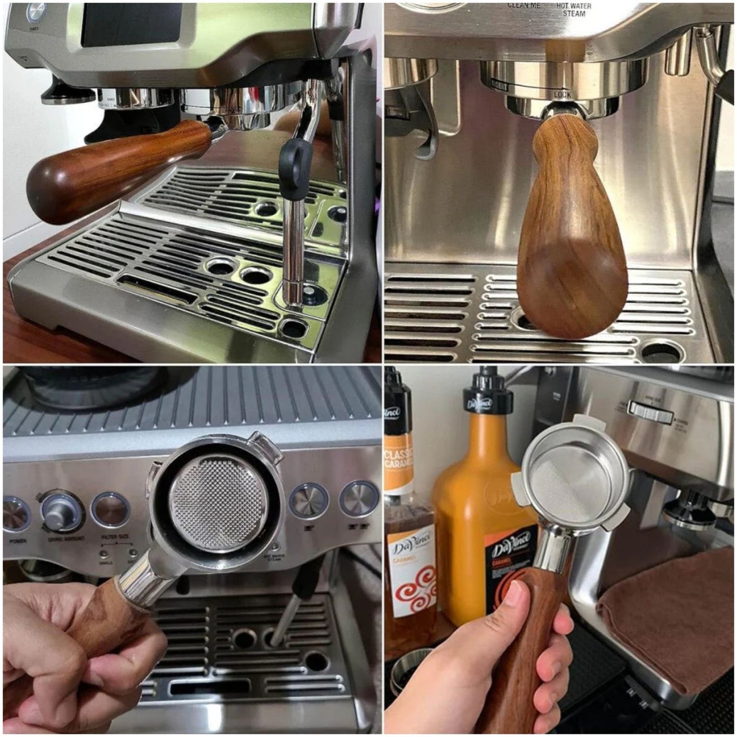 NEOUZA Wiederverwendbarer Kaffeefilter – Edelstahlfilter für Espresso und Kaffeemaschine