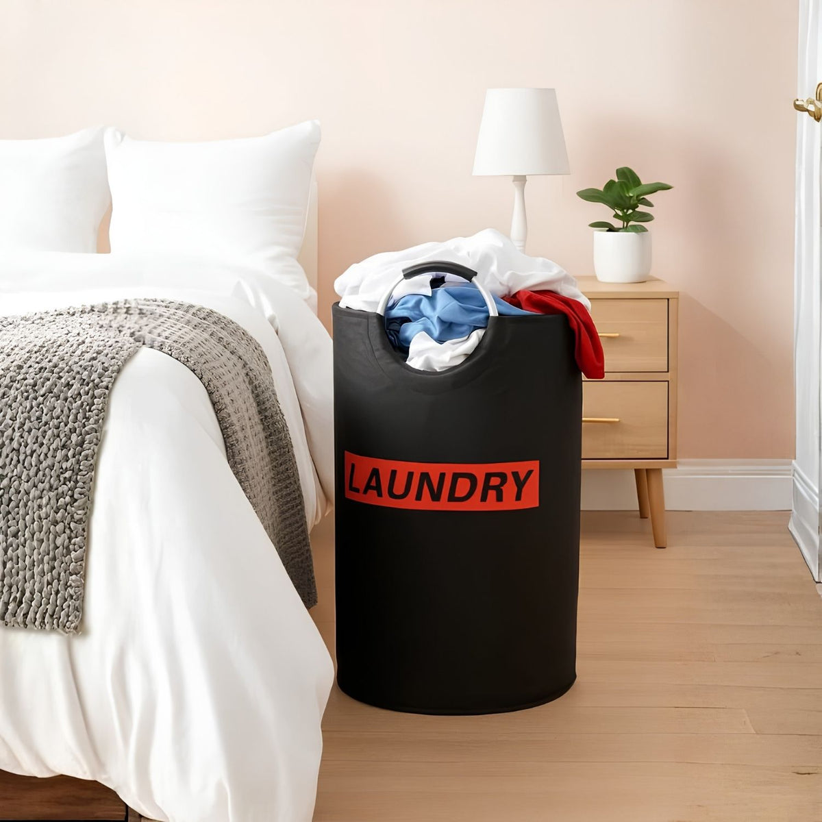 Lifewit Fekete Szennyestartó – 115 literes, Összecsukható Ruhás Kosár Nagy kapacitással
