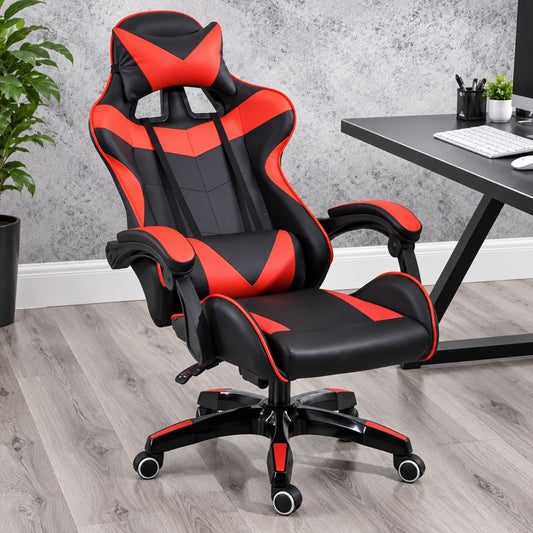 Insma Czarnoczerwony Ergonomiczny Fotel dla Graczy