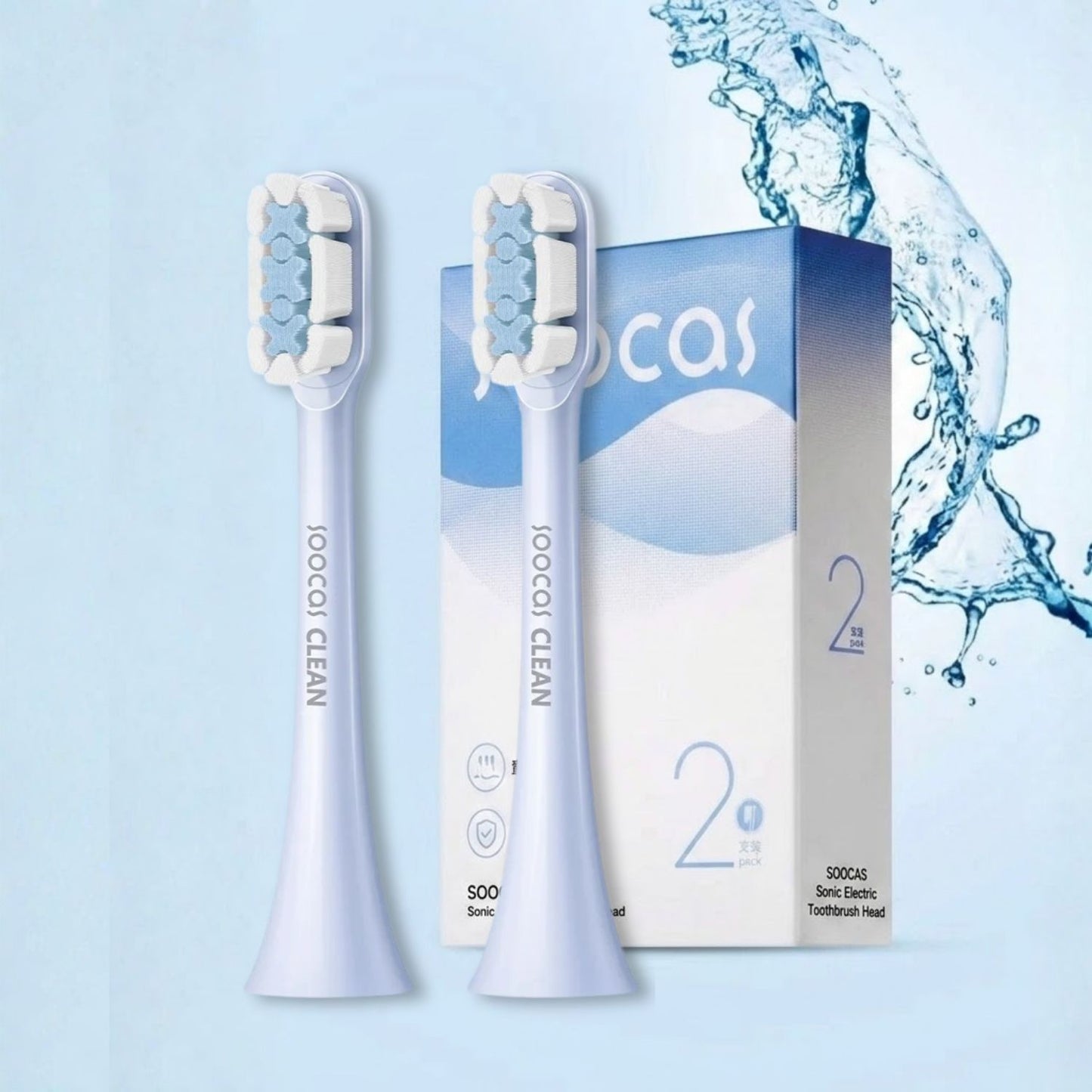 Soocas X3 Pro / X3U / V1 / BH01 Schallzahnbürsten Ersatzköpfe – 2 Stück