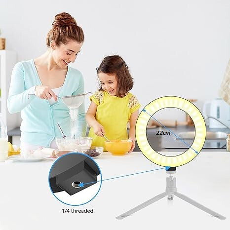 Pozliv 22 cm Ringlicht Ohne Stativ