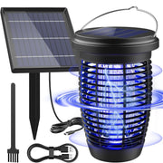 PALONE LT806S Solarna lampa na komary z zewnętrznym panelem słonecznym – elektryczna pułapka na owady 4500V, ładowanie USB-C, 100 m²