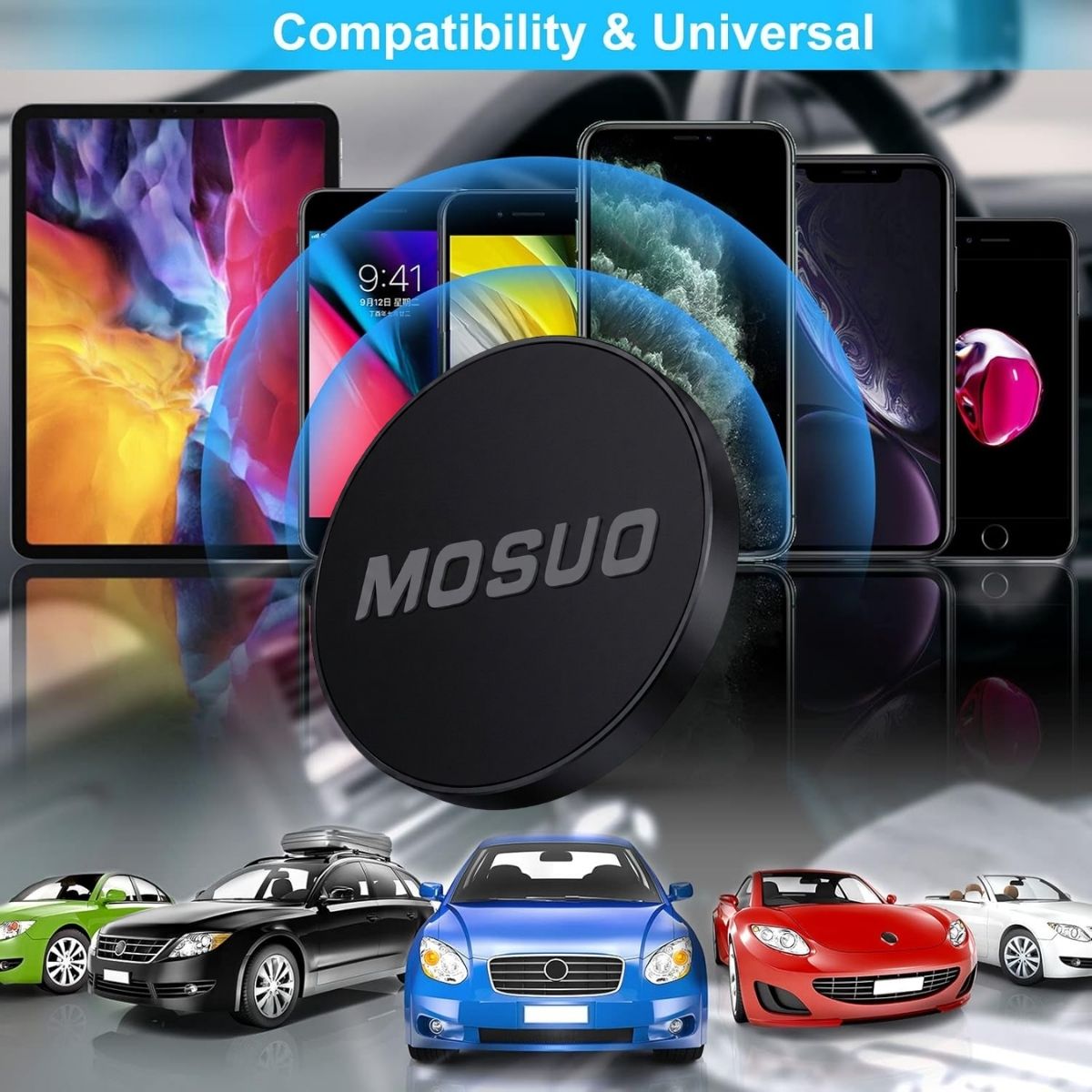 MOSUO Universelle Magnetische Telefonhalterung – Auto- und Tischhalterung