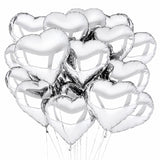 Balony foliowe serca 30 szt. – 40 x 45 cm, na hel lub powietrze, na ślub, na Walentynki