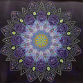 25 x 25 cm z wzorem mandali