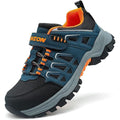 ASHION Kinder Wanderschuhe – Atmungsaktive Rutschfeste Sportschuhe Blau-Orange