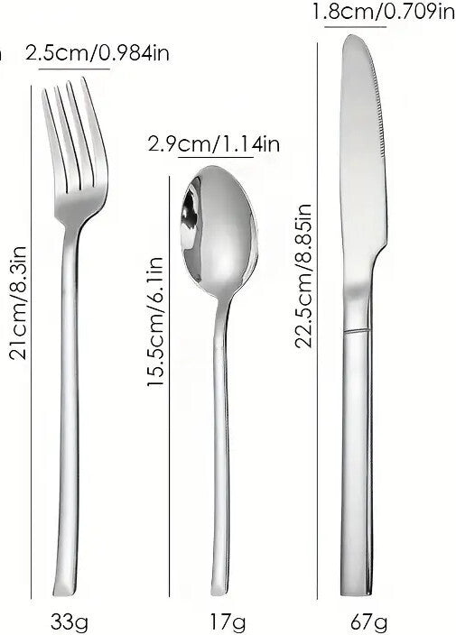 Elegantes Besteckset 6-teilig