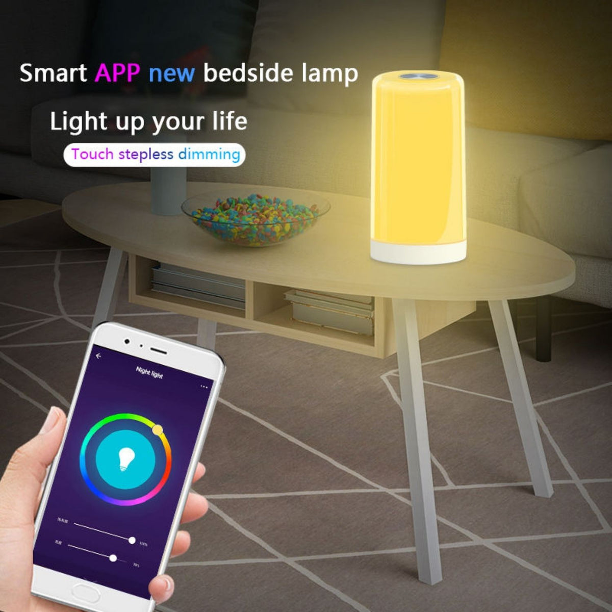 USB Stolní Lampa - Nastavitelný Světelný Tok