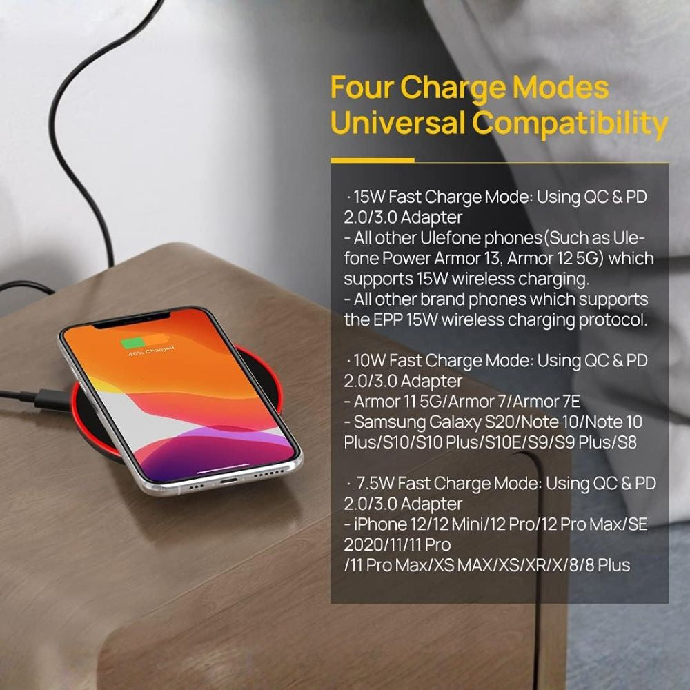 Bshopy LTD‑006 Kabelloses 15 W Schnellladegerät – Qi Kompatible Telefone