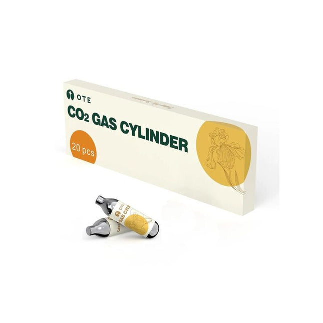 OTE CO2 Gaskartuschen Set – 20 Stück, Zuverlässig und Effektiv für Sodaherstellung