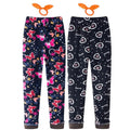 Adorel Winter-Fleece Kinderleggings-Set (2 Stück) – Mit Schmetterlings- und Herzmuster