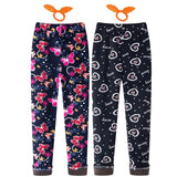 Gyerek leggings téli, polár béléses – 2 db, pillangó és szívecske mintás, ajándék hajgumi, Adorel