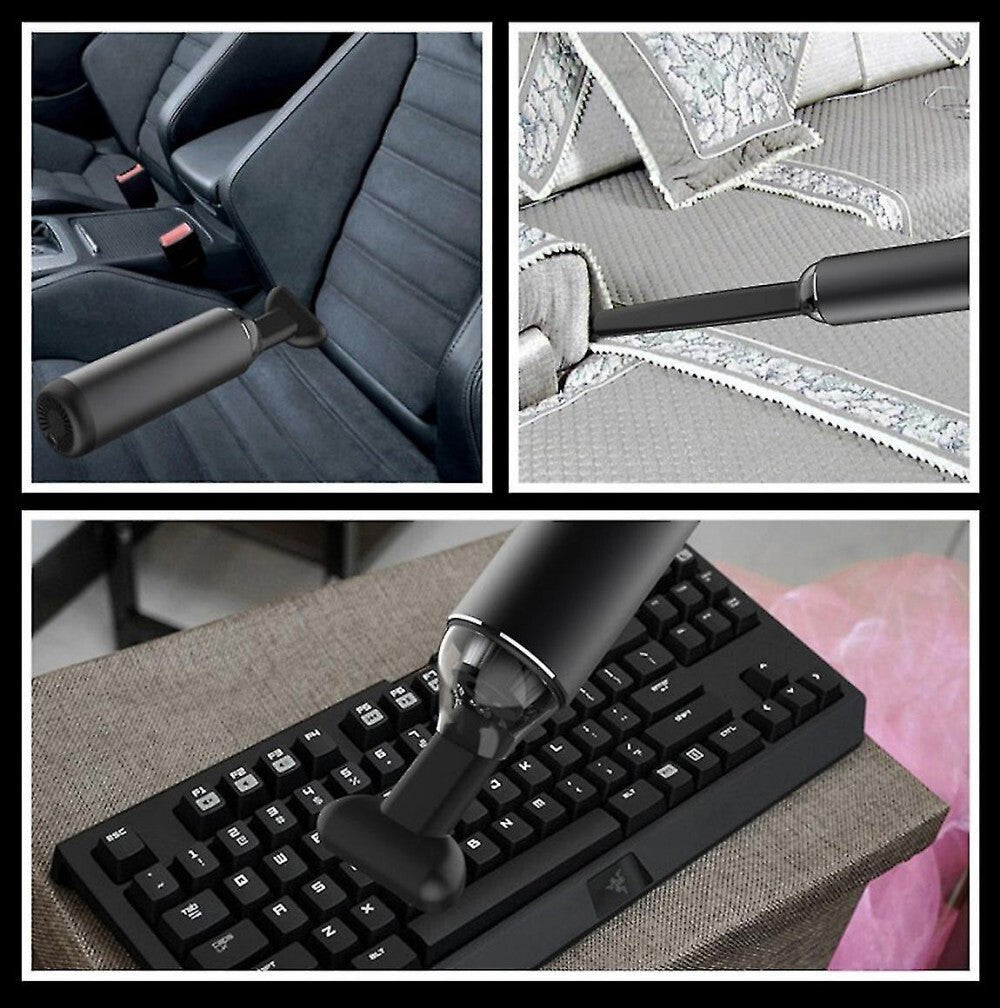 AmazeFan Kabelloser Hand-Sauger mit starker Saugkraft (Rot)