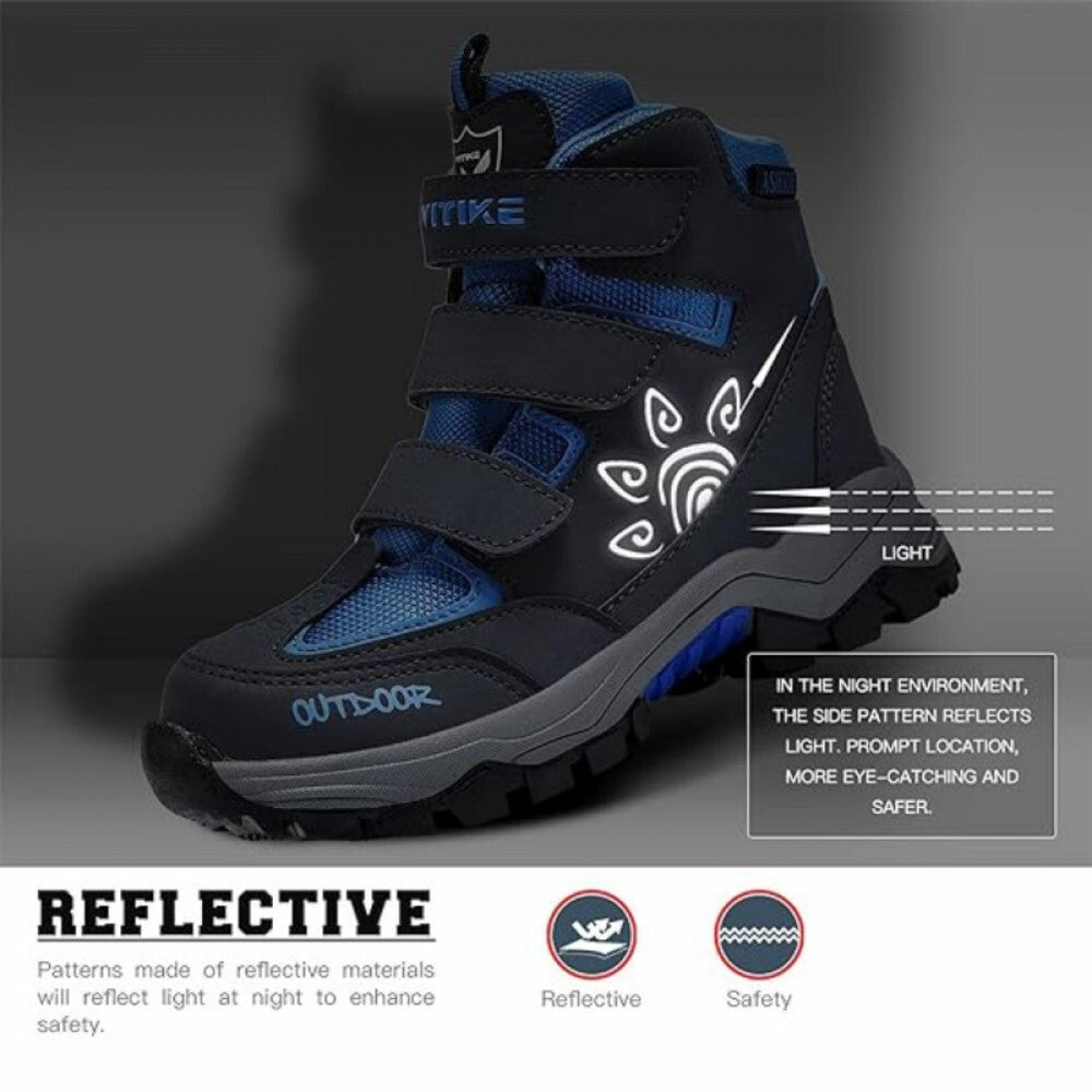 ASHION Winterschuhe Dunkelblau-Schwarz