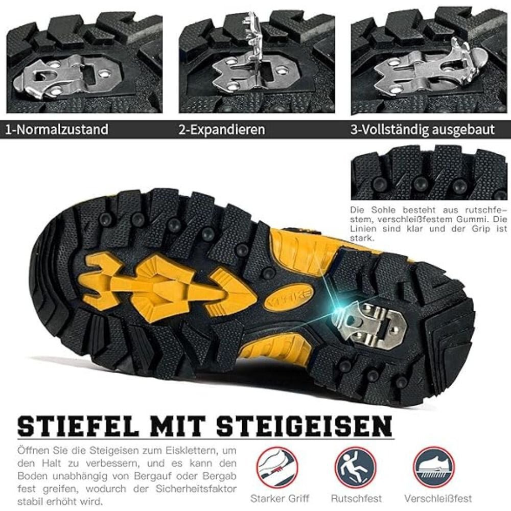 ASHION Winterschuhe Gelb-Schwarz