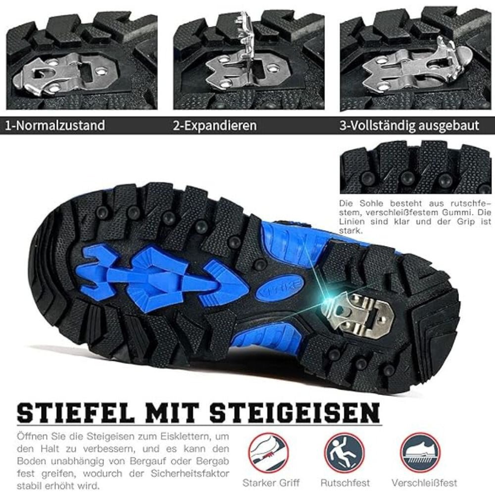 ASHION Winterschuhe Blau-Schwarz