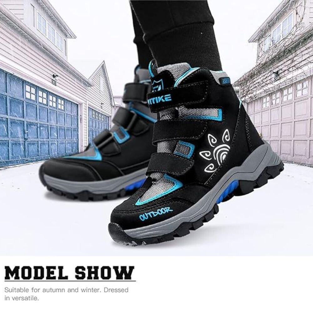 ASHION Winterschuhe Blau-Schwarz