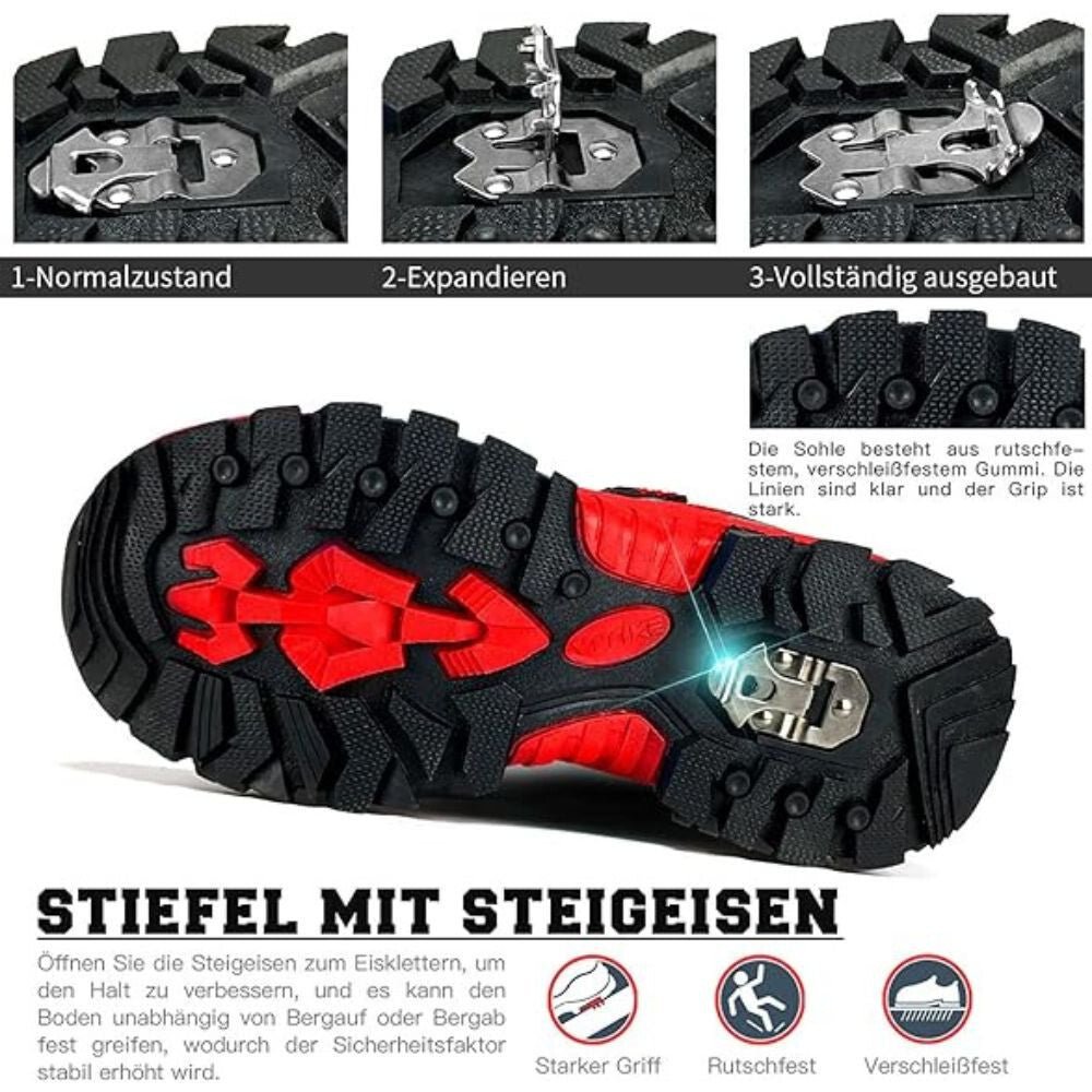 ASHION Winterschuhe Rot-Schwarz